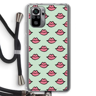 Lipjes: Xiaomi Redmi Note 10S Transparant Hoesje met koord