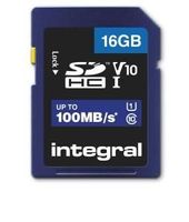 Integral 16GB HIGH SPEED SDHC/XC V10 100MB CLASS 10 UHS-I U1 SD - thumbnail