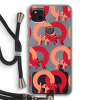 Dogs: Pixel 4a Transparant Hoesje met koord