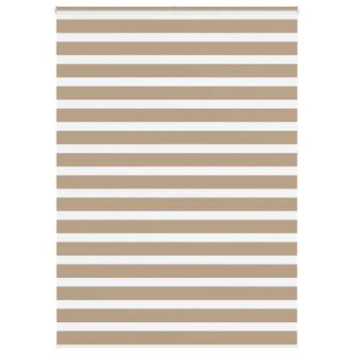 VidaXL Zebra blind 160x230 cm stofbreedte 155,9 cm polyester zandbruin