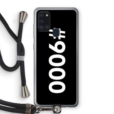 #9000: Samsung Galaxy A21s Transparant Hoesje met koord