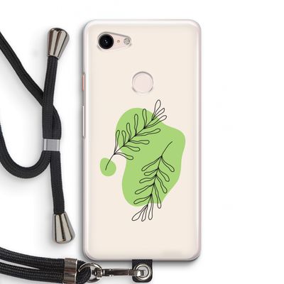 Beleaf in you: Pixel 3 Transparant Hoesje met koord