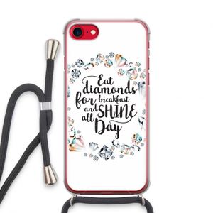 Diamonds: iPhone SE 2020 Transparant Hoesje met koord