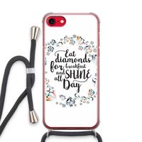 Diamonds: iPhone SE 2020 Transparant Hoesje met koord