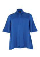 Yoek Tuniek flare SATINI | Indigo | Maat 54/56