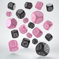 Fortress Compact D6 Dice Set Black&Pink (20) - thumbnail