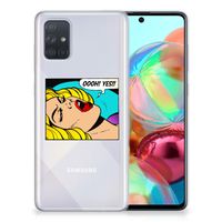 Samsung Galaxy A71 Silicone Back Cover Popart Oh Yes