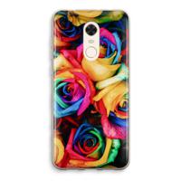 Neon bloemen: Xiaomi Redmi 5 Transparant Hoesje - thumbnail