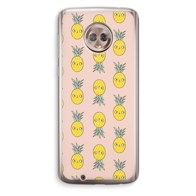 Ananas: Motorola Moto G6 Transparant Hoesje