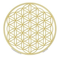 Raamsticker Bloem des Levens Goud - Home & Living - Spiritueelboek.nl