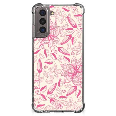 Samsung Galaxy S21 Case Pink Flowers Samsung Galaxy S21 Case Pink Flowers