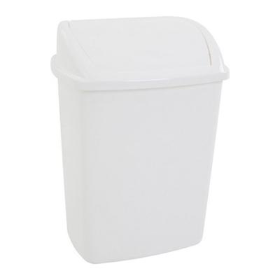 Swing-fix - Afvalbak Met Swingdeksel Wit - 26ltr