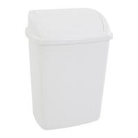 Swing-fix - Afvalbak Met Swingdeksel Wit - 26ltr