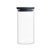 Brabantia stapelbare voorraadpot 1,1 liter - Glas - thumbnail