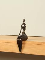 Bronzen dame Elegant, 34 cm