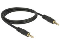 DeLOCK 83435 1m 3.5mm 3.5mm Zwart audio kabel - thumbnail