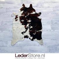 Kleine koeienhuid bruin zwart wit 90x60cm - thumbnail