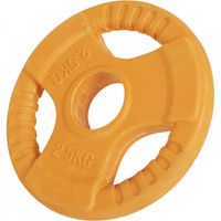 Gorilla Sports Gewichtsschijf - Halterschijf - 2,5 kg - Gripper Gietijzer (rubber coating) - 50 mm - thumbnail