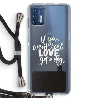 Partner in crime: Motorola Moto G9 Plus Transparant Hoesje met koord