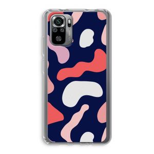 Memphis Shapes Pink: Xiaomi Redmi Note 10S Transparant Hoesje