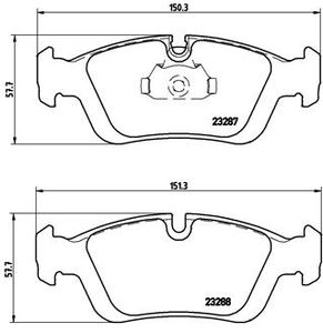 Remmenset, remschijf BREMBO, Remschijftype: Binnen geventileerd, Inbouwplaats: Vooras, u.a. für BMW