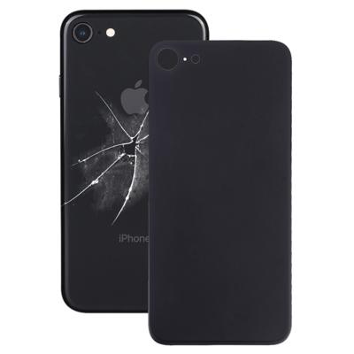 Gemakkelijk vervanging grote camera gat glas terug batterij cover met lijm voor iPhone 8 (zwart)