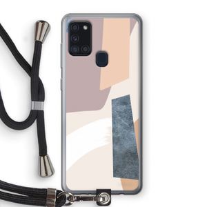 Luca: Samsung Galaxy A21s Transparant Hoesje met koord