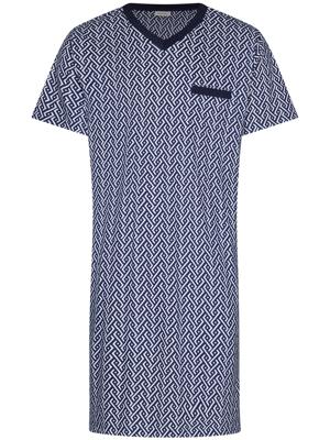 Katoenen heren nachthemd grafisch