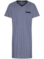 Katoenen heren nachthemd grafisch