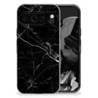 Google Pixel 9 Pro XL | TPU | Siliconen hoesje | Marmer Zwart - Origineel Cadeau Vader