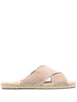 Castañer Palmera raffia sandals - Or