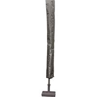 Afdekhoes / beschermhoes grijs voor parasols met een diameter van 4 meter   - - thumbnail
