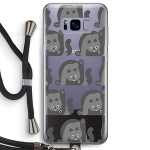 Cats: Samsung Galaxy S8 Plus Transparant Hoesje met koord