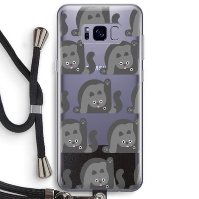 Cats: Samsung Galaxy S8 Plus Transparant Hoesje met koord
