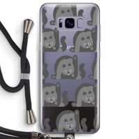 Cats: Samsung Galaxy S8 Plus Transparant Hoesje met koord