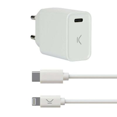 USB Oplader Iphone KSIX Apple-compatible Wit