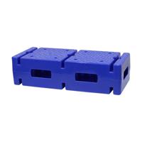 PVC BLOCK WITH STAND FOR POLE AND RING