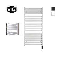 Sanicare HVW - Moda electrische WifiRadiator - 120x60cm - mat wit met thermostaat zwart - rechtsonder HRDWZ 601200/W