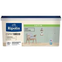 RIPOLIN Ultra Coverage Satijnkleurige Verf voor Keuken, Slaapkamer, Woonkamer, Hal, Entree, Gang - Palatino Groen