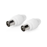Nedis IEC Connector | Male | Wit | 2 x 2 stuks - CSGP40903WT CSGP40903WT - thumbnail