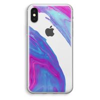 Zweverige regenboog: iPhone X Transparant Hoesje