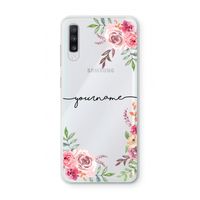 Rozen: Samsung Galaxy A70 Transparant Hoesje