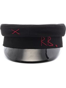 Ruslan Baginskiy casquette gavroche à logo brodé - Noir