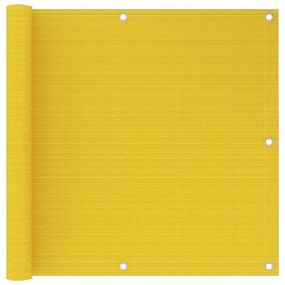 VidaXL Balkonscherm 90x600 cm hdpe geel