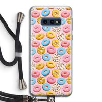 Pink donuts: Samsung Galaxy S10e Transparant Hoesje met koord