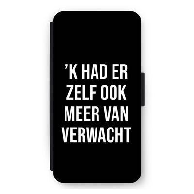 Meer verwacht - Zwart: iPhone 11 Flip Hoesje