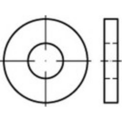 Onderlegring 19 mm 44 mm Staal Galvanisch verzinkt 50 stuk(s) TOOLCRAFT 140969