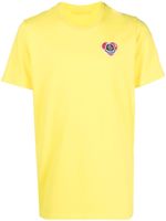 Moncler t-shirt en coton à logo appliqué - Jaune - thumbnail