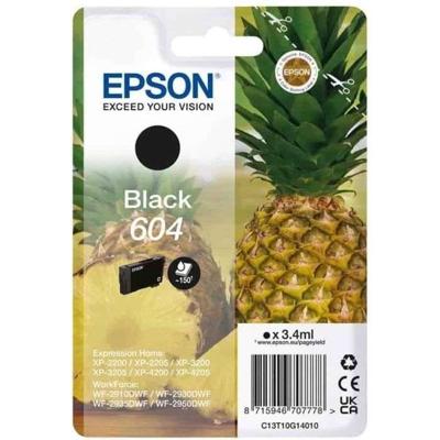 Inkt - EPSON - Ananas 604 - Zwart - Origineel - 150 pagina's