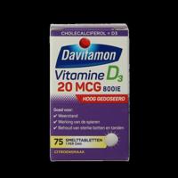 Davitamon Vitamine D3 forte smelttablet 75 Tabletten